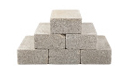 stacked cement blocks
